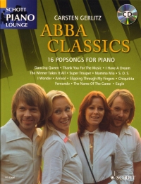 Abba Classics Gerlitz + Cd Schott Piano Lounge Sheet Music Songbook