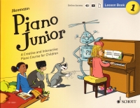 Piano Junior Lesson Book 1 Heumann + Online Sheet Music Songbook