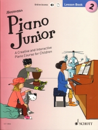 Piano Junior Lesson Book 2 Heumann + Online Sheet Music Songbook