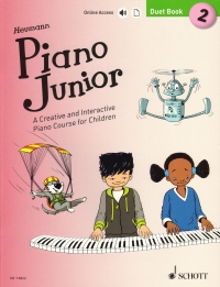 Piano Junior Duet Book 2 Heumann + Online Sheet Music Songbook