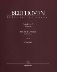 Beethoven Sonata D Op28 Pastorale Del Mar Piano Sheet Music Songbook