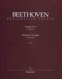 Beethoven Sonata A Op101 Del Mar Piano Sheet Music Songbook