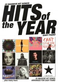 Hits Of The Year 2016 Easy Piano Sheet Music Songbook