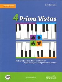 4 Prima Vistas Geronymo Sight Reading 2 Pianos Sheet Music Songbook