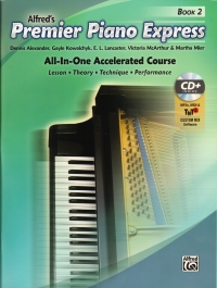 Alfred Premier Piano Express Book 2 + Cd Sheet Music Songbook