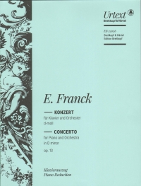 Franck Concerto Dmin Op13 Reduction 2 Pianos Sheet Music Songbook
