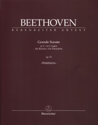 Beethoven Sonata C Op53 Waldstein Sheet Music Songbook