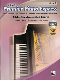 Alfred Premier Piano Express Book 3 + Cd Sheet Music Songbook