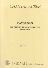 Auber Paysages Six Etudes Transcendantes Vol 1 Pf Sheet Music Songbook
