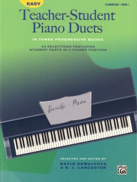 Easy Teacher-student Piano Duets Book 1 Sheet Music Songbook