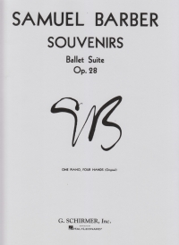 Barber Souvenirs Op28 Original Piano Duet Version Sheet Music Songbook