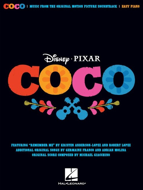 Coco Disney Pixar Easy Piano Sheet Music Songbook