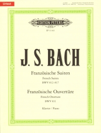 Bach French Suites & French Overture Bartels Piano Sheet Music Songbook