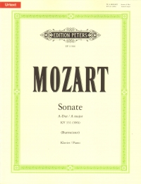 Mozart Piano Sonata A K331:300i Piano Solo Sheet Music Songbook
