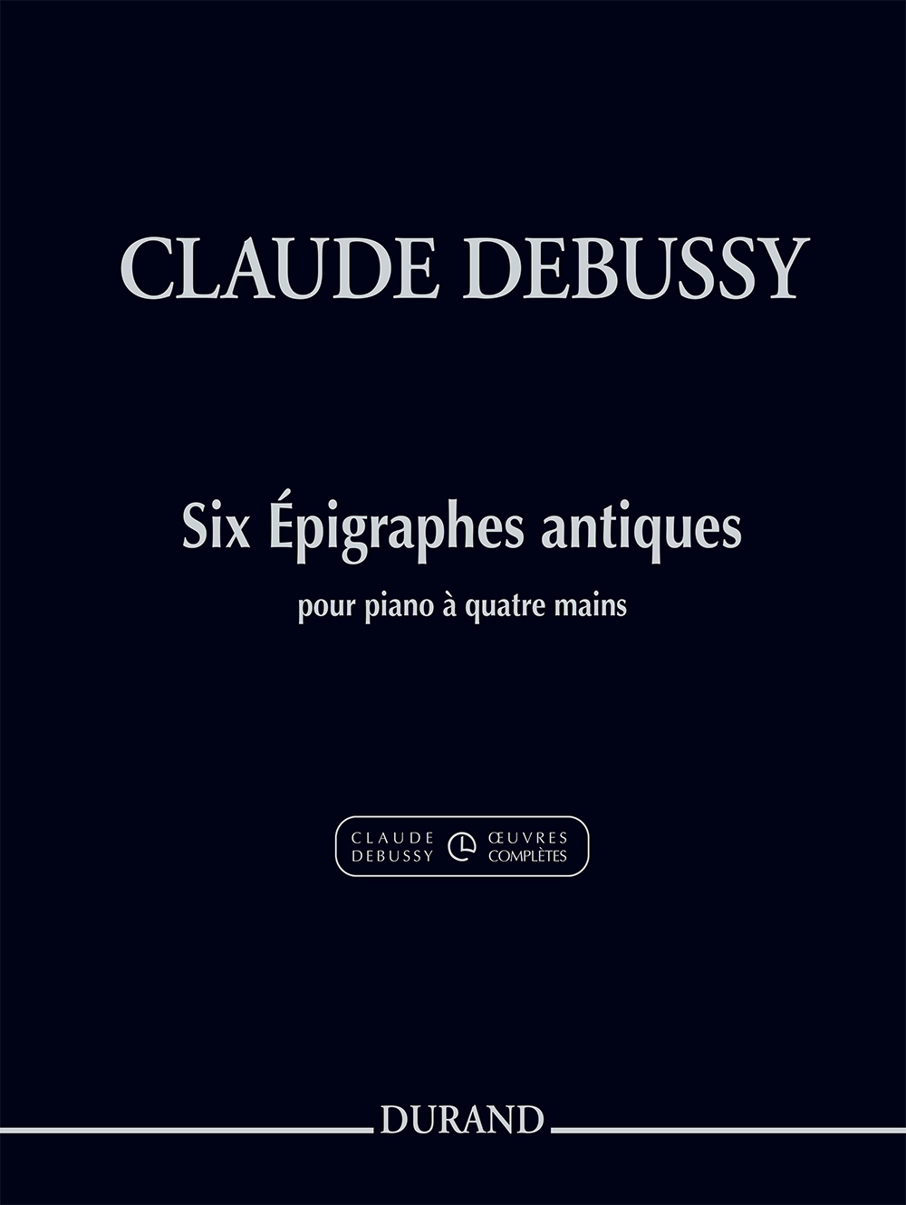 Debussy Six pigraphes Antiques Sheet Music Songbook