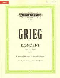 Grieg Piano Concerto Amin Op16 2 Pianos 4 Hands Sheet Music Songbook