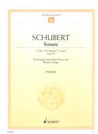 Schubert Sonata In G Op78 D 894 Georgii Piano Sheet Music Songbook