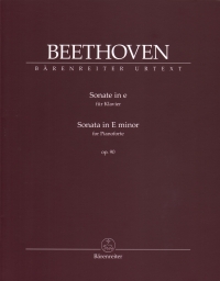Beethoven Sonata Emin Op90 Del Mar Piano Sheet Music Songbook