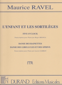 Ravel Lenfant Et Les Sortileges, 3 Extraits Piano Sheet Music Songbook