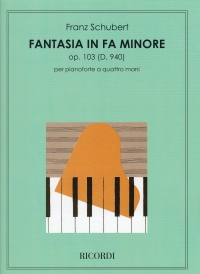 Schubert Fantasia In F Minor Op103 Piano 4 Hands Sheet Music Songbook