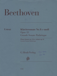 Beethoven Piano Sonata No 8 Cmin Op13 Sheet Music Songbook