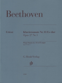 Beethoven Piano Sonata No 13 Eb Op27 No 1 Piano Sheet Music Songbook