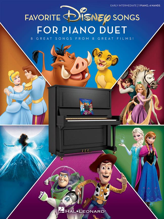 Favorite Disney Songs For Piano Duet Sheet Music Songbook