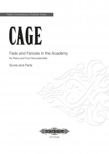 Cage Fads And Fancies In The Academy Pf & 4 Perc Sheet Music Songbook