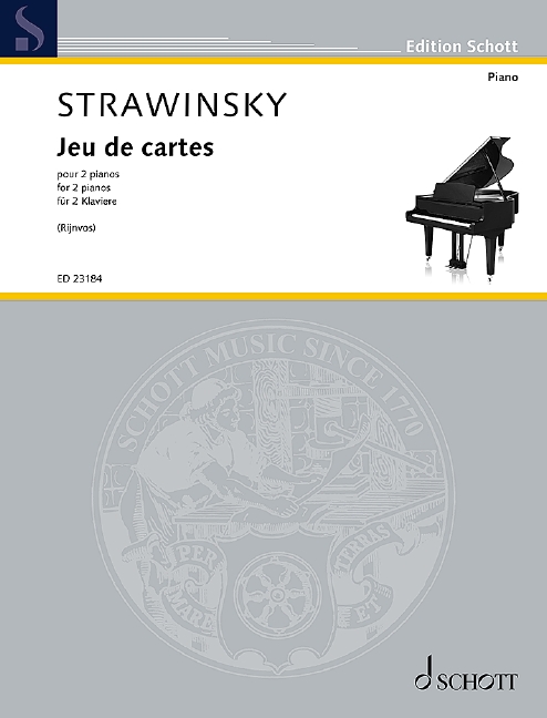Stravinsky Jeu De Cartes 2 Pianos Sheet Music Songbook