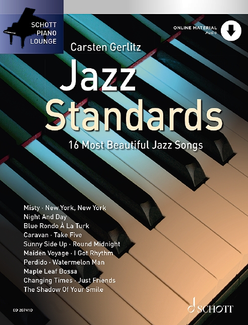 Jazz Standards Piano Book & Online Audio Sheet Music Songbook