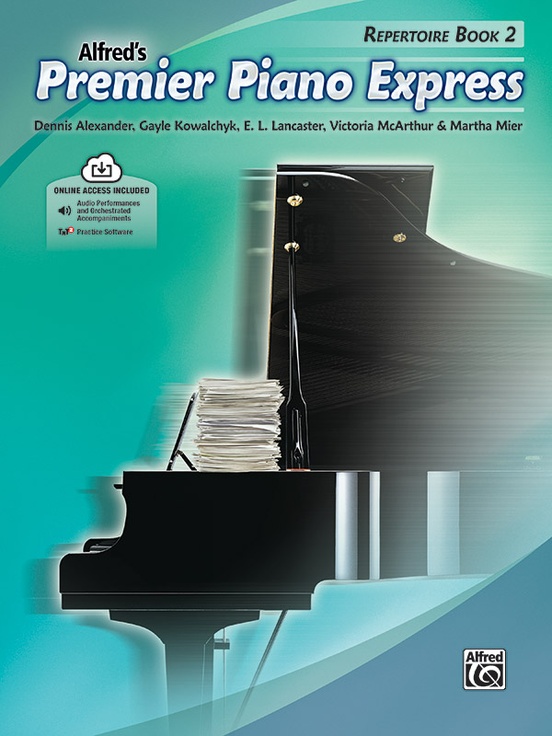 Alfred Premier Piano Express Repertoire Book 2 Sheet Music Songbook