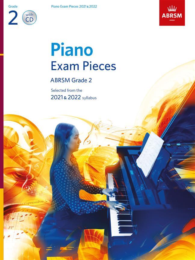 Piano Exams 2021-2022 Grade 2 + Cd Abrsm Sheet Music Songbook