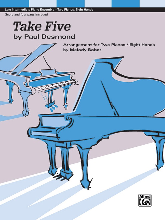 Desmond Take Five 2 Pianos 8 Hands Sheet Music Songbook