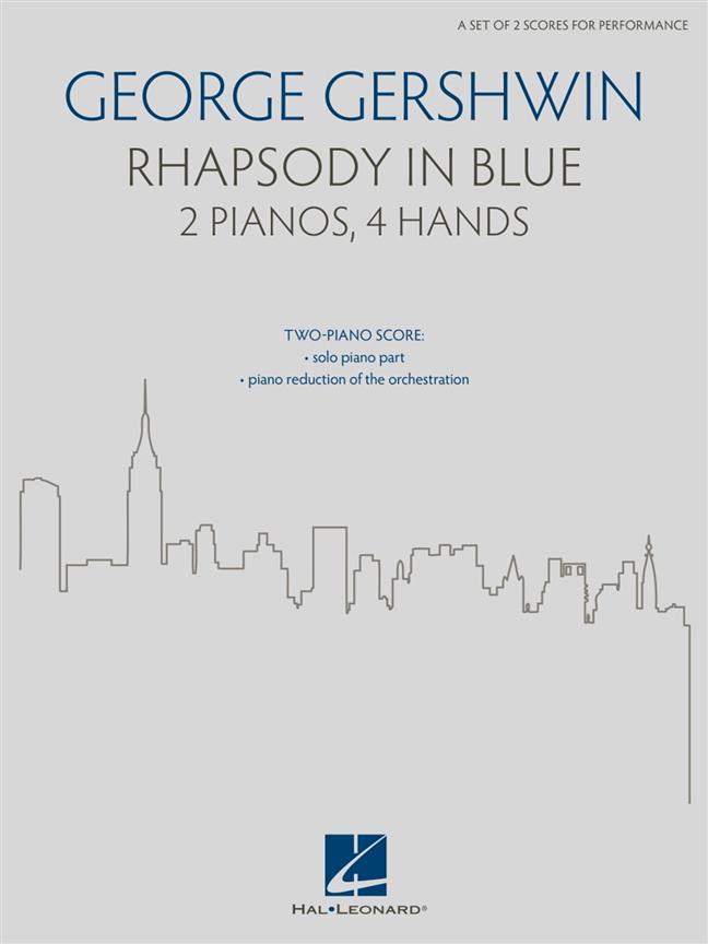 Gershwin Rhapsody In Blue 2 Pianos 4 Hands Sheet Music Songbook