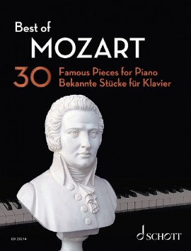 Mozart Best Of 30 Famous Pieces For Piano Sheet Music Songbook