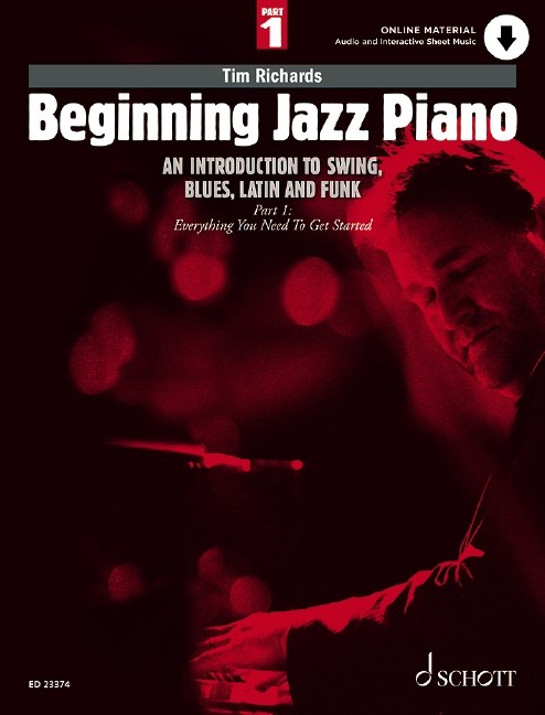 Beginning Jazz Piano Richards Part 1 Book & Online Sheet Music Songbook