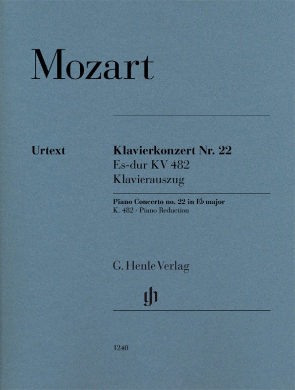 Mozart Piano Concerto No22 K462 Piano Red Sheet Music Songbook