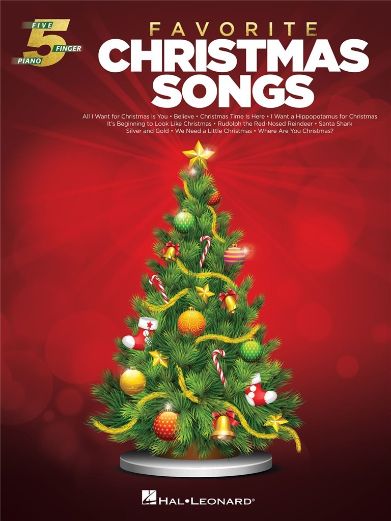 Favourite Christmas Songs For Five-finger Piano Sheet Music Songbook