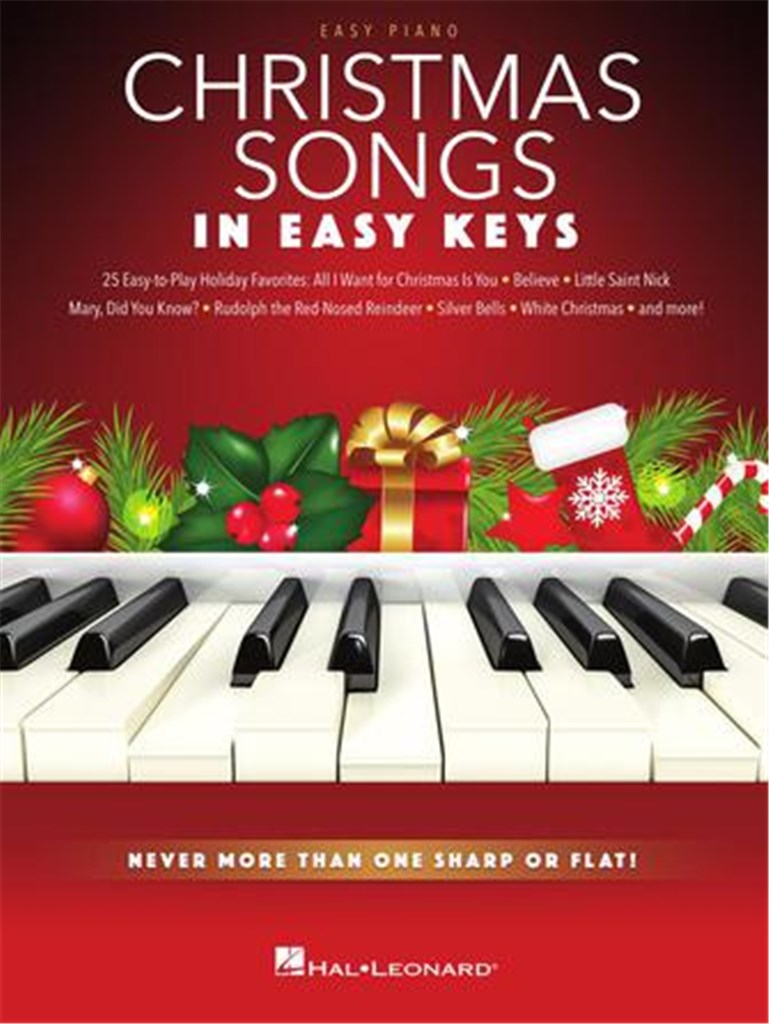 Christmas Songs In Easy Keys Easy Piano Sheet Music Songbook