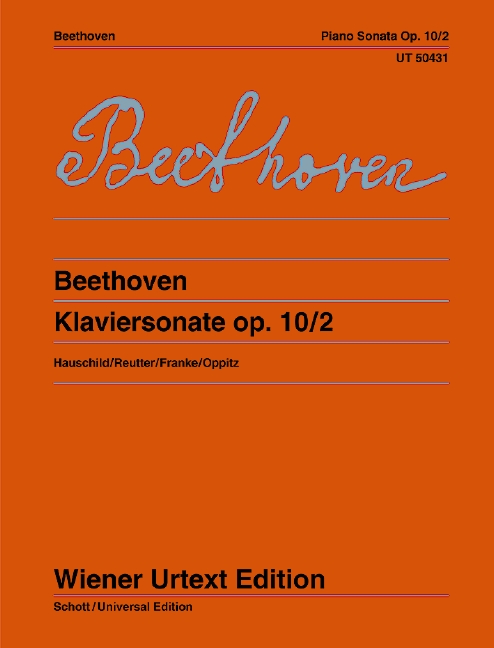 Beethoven Piano Sonata Op10/2 Piano Urtext Sheet Music Songbook