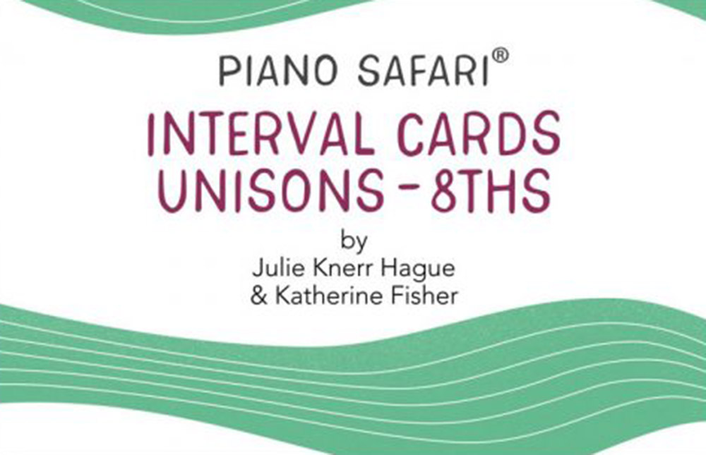 Piano Safari Interval Cards 2 Unison - 8ths Sheet Music Songbook