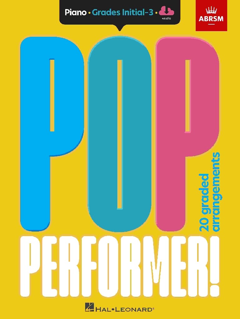 Pop Performer Piano Book 1 Initial -grade 3 Abrsm Sheet Music Songbook