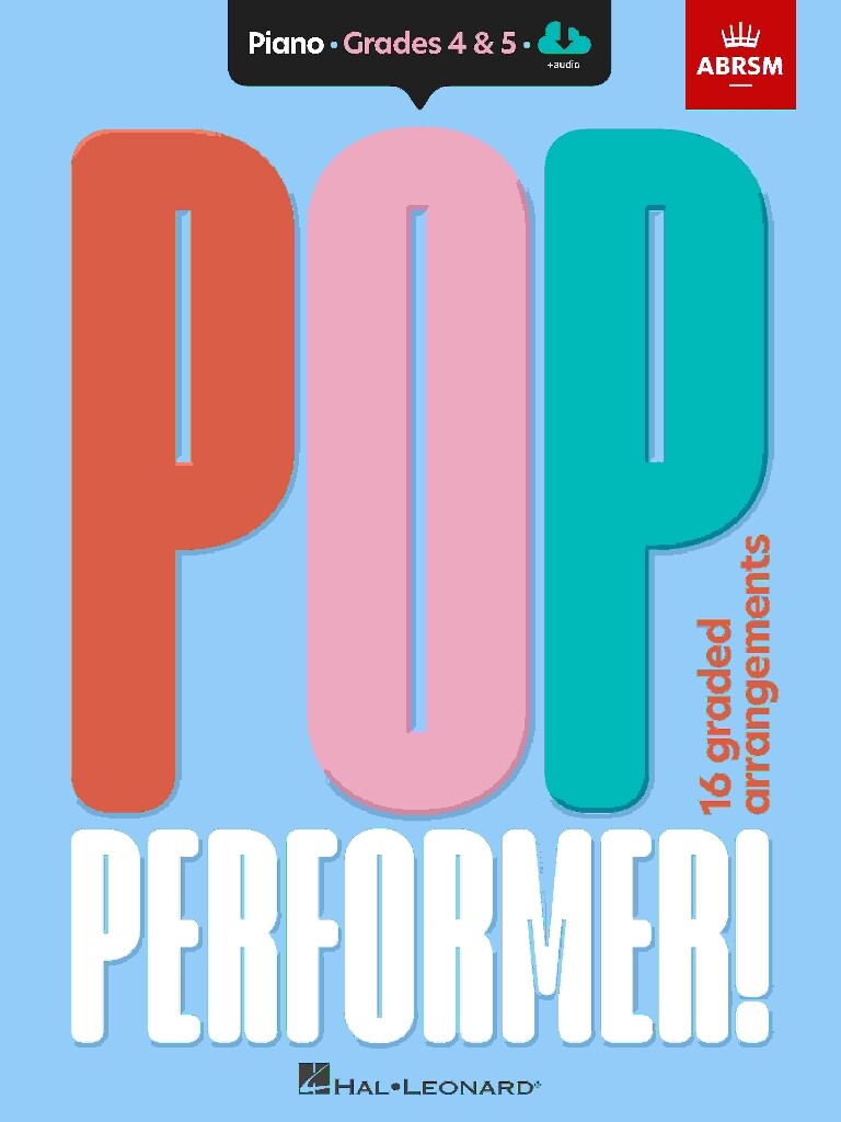 Pop Performer Piano Book 2 Grades 4 & 5 Abrsm Sheet Music Songbook