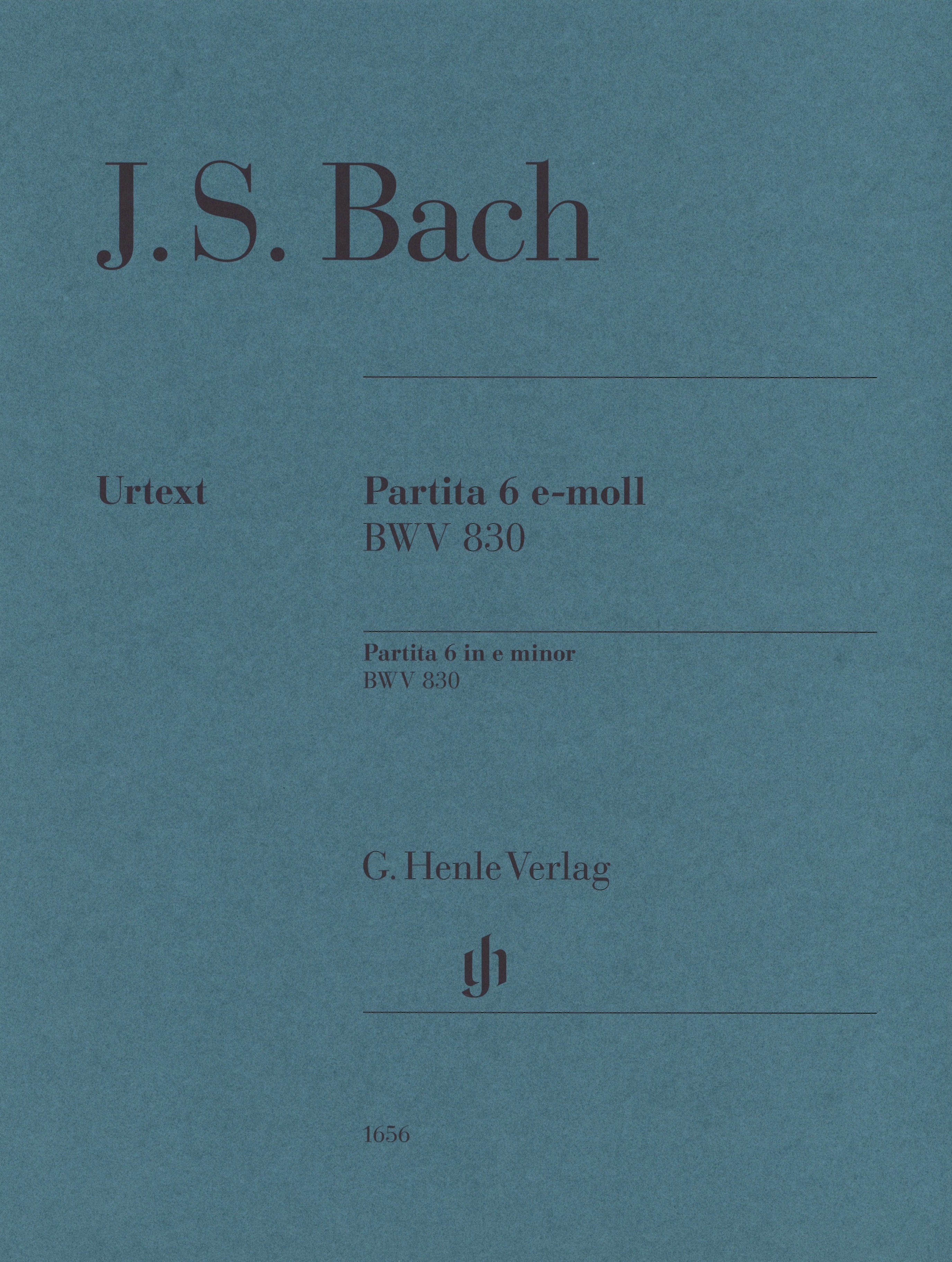 Bach Partita 6 E Minor Bwv830 Piano Sheet Music Songbook