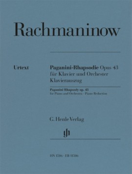 Rachmaninoff Paganini Rhapsody Piano Reduction Sheet Music Songbook