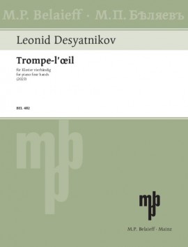 Desyatnikov Trompe Loeil Piano 4 Hands Sheet Music Songbook