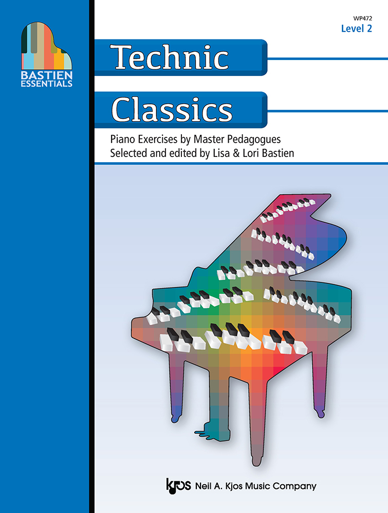 Bastien Essentials Technic Classics Level 2 Piano Sheet Music Songbook