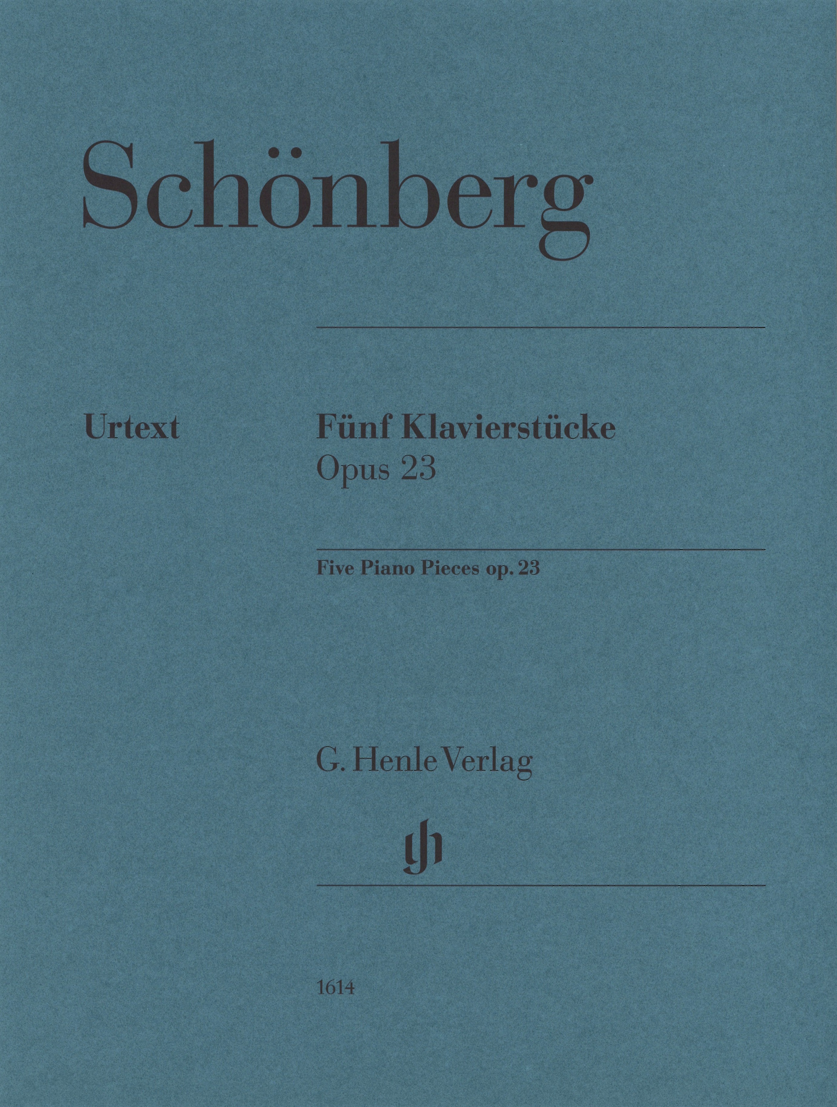 Schoenberg Five Piano Pieces Op23 Sheet Music Songbook