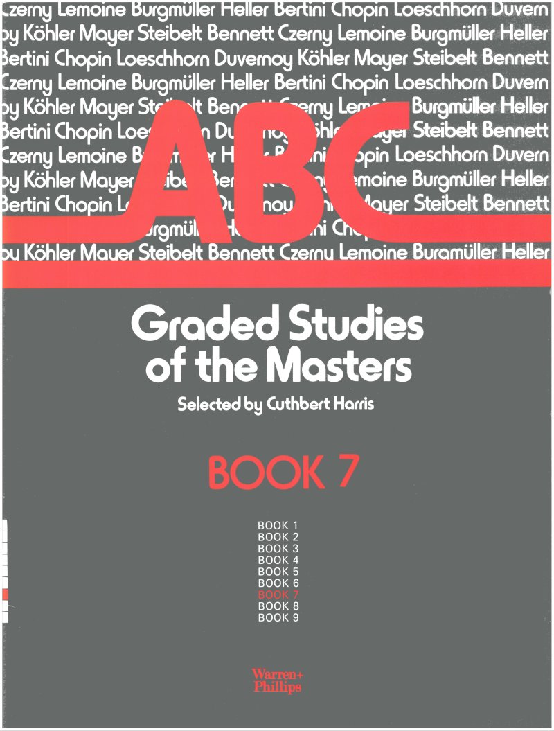 Abc Graded Studies Of The Masters Bk7 Harris Piano Sheet Music Songbook