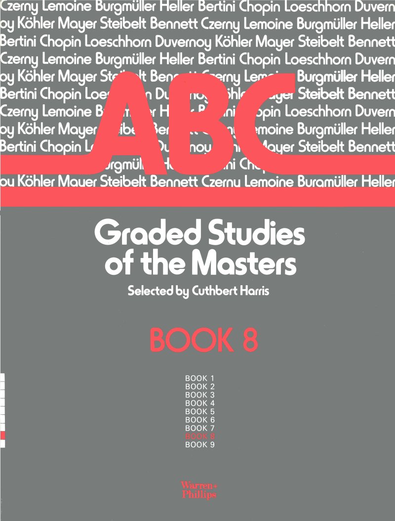 Abc Graded Studies Of The Masters Bk8 Harris Piano Sheet Music Songbook